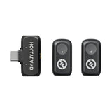 Hollyland LARK A1 Mini Duo wireless microphone in Space Gray with USB-C RX