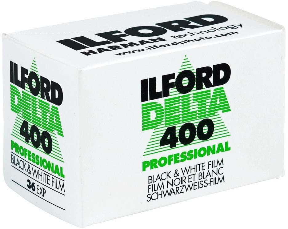 Ilford Delta 400 ISO Professional 35mm 36 exposure black and white negative film