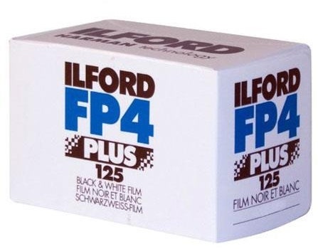 Ilford FP4 Plus 125 ISO 35mm 24 exposure black and white negative film