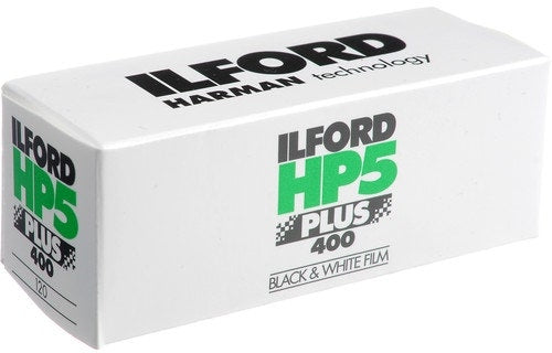Ilford HP5 Plus 400 ISO 120 roll black and white negative film