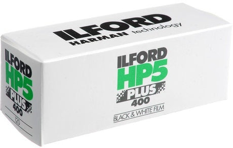 Ilford HP5 Plus 400 ISO 120 roll black and white negative film