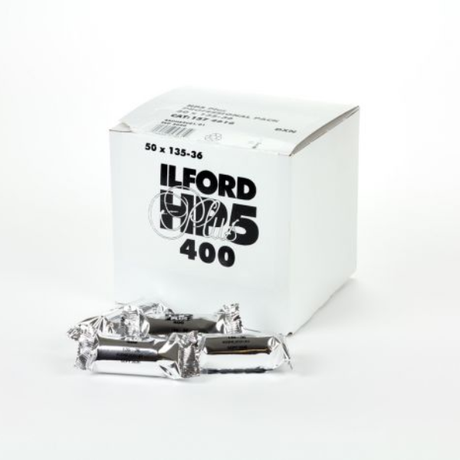 Ilford HP5 PLUS 400 ISO 35mm black and white negative film, 36 exposure, 50 pack
