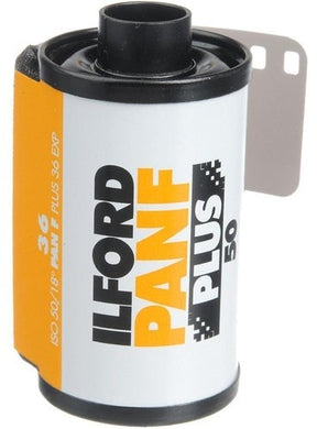 Ilford PanF Plus 50 ISO 120 roll black and white negative film