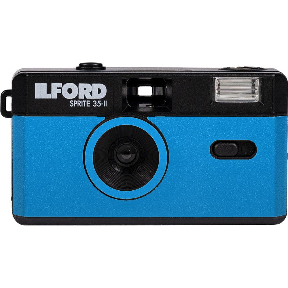 Ilford Sprite 35-II Reusable Camera - Black & Blue with Ilford XP2 24 Film - additional product view