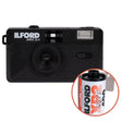 Ilford Sprite 35-II reusable camera in Classic Black with Ilford XP2 24 film