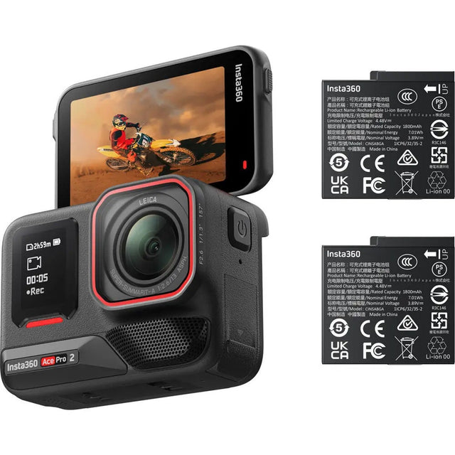 Insta360 Ace Pro 2 action camera dual battery bundle