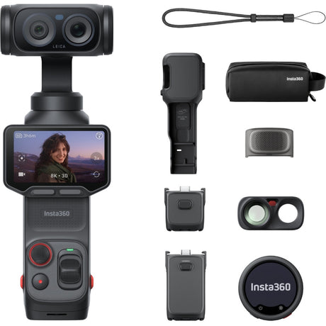 Insta360 Luna Ultra Gimbal Camera, Creator Bundle, Cosmic Black