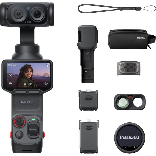Insta360 Luna Ultra Gimbal Camera, Creator Bundle, Cosmic Black