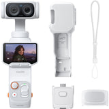 Insta360 Luna Ultra Gimbal Camera, Standard Bundle, Stellar White