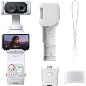 Insta360 Luna Ultra Gimbal Camera, Standard Bundle, Stellar White