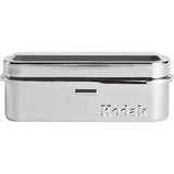 Kodak 135mm steel film case, silver.