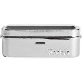 Kodak 135mm steel film case, silver.