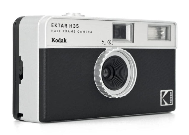 Black Kodak Ektar H35 half frame film camera.