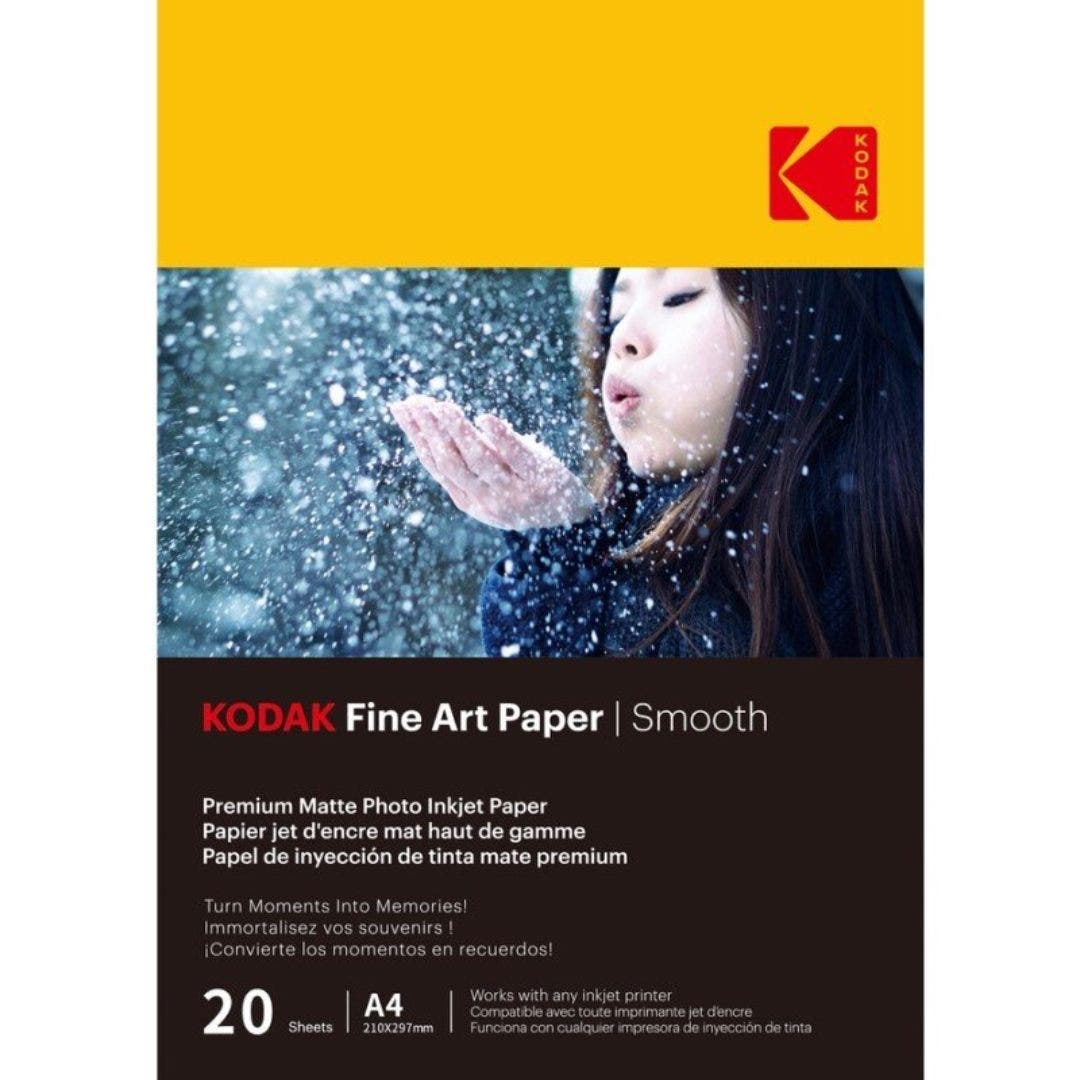 Kodak Fine Art A4 Smooth Paper, 20 sheets