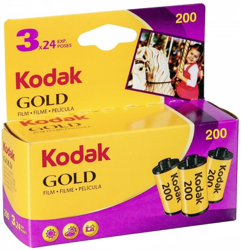Kodak GB Gold 200 ISO 35mm 24 Exposure colour negative film, 3 pack