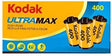 Kodak GC UltraMax 400 ISO 35mm colour negative film, 3 pack.