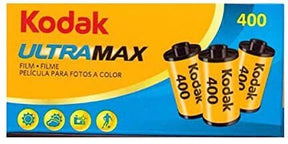 Kodak GC UltraMax 400 ISO 35mm colour negative film, 3 pack.