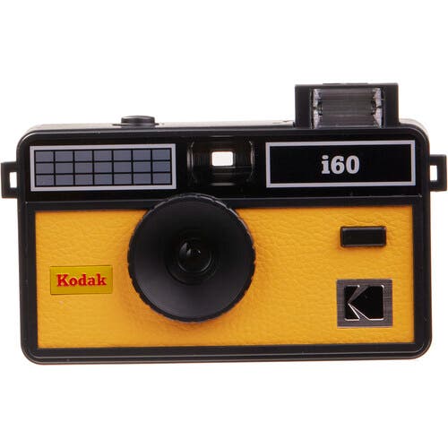 Kodak i60 35mm film camera with pop-up flash, in yellow