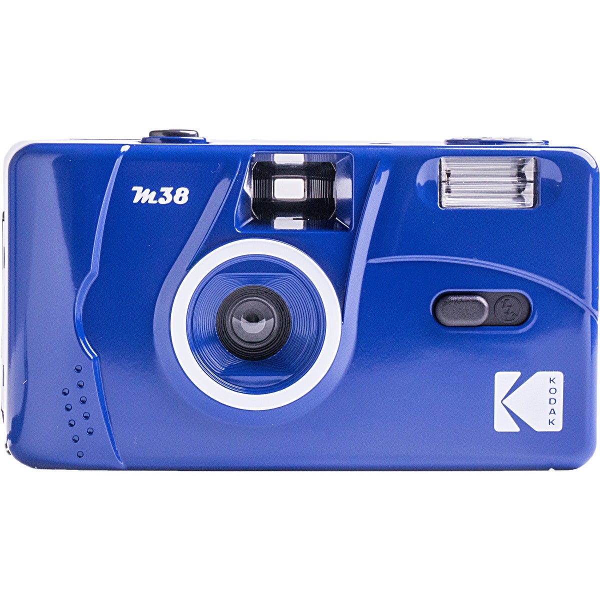 Kodak M38 film camera with flash in Classic Blue