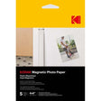 Kodak Magnetic Photo Paper, 4 x 6 (4R), 5 sheets