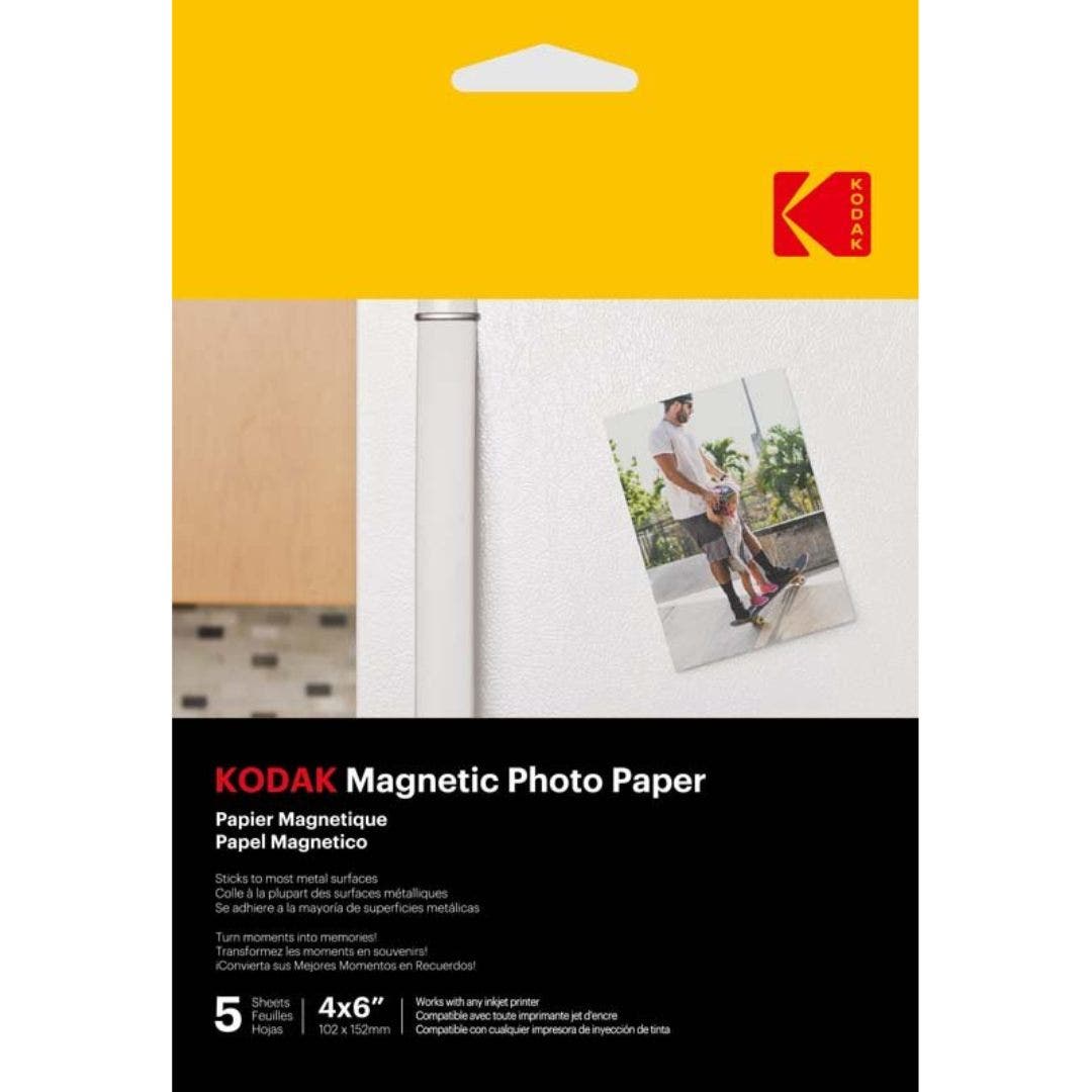 Kodak Magnetic Photo Paper, 4 x 6 (4R), 5 sheets