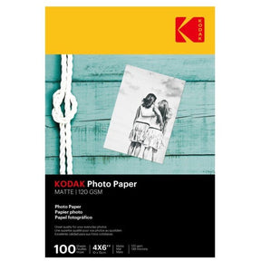 Kodak Photo Paper Matte, 4 x 6 (4R), 100 sheets