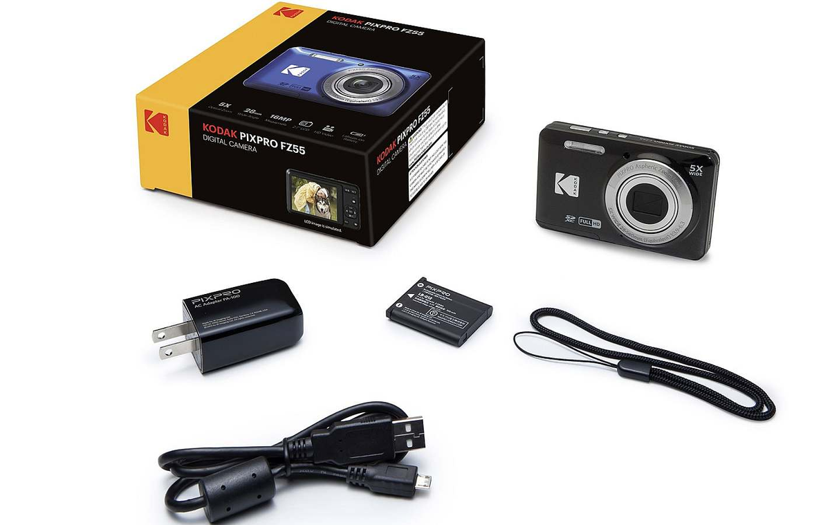Kodak PIXPRO FZ55 Friendly Zoom Camera - Black - additional product view