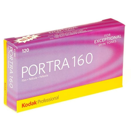 Kodak Portra 160 ISO 120 roll colour negative film, 5 pack