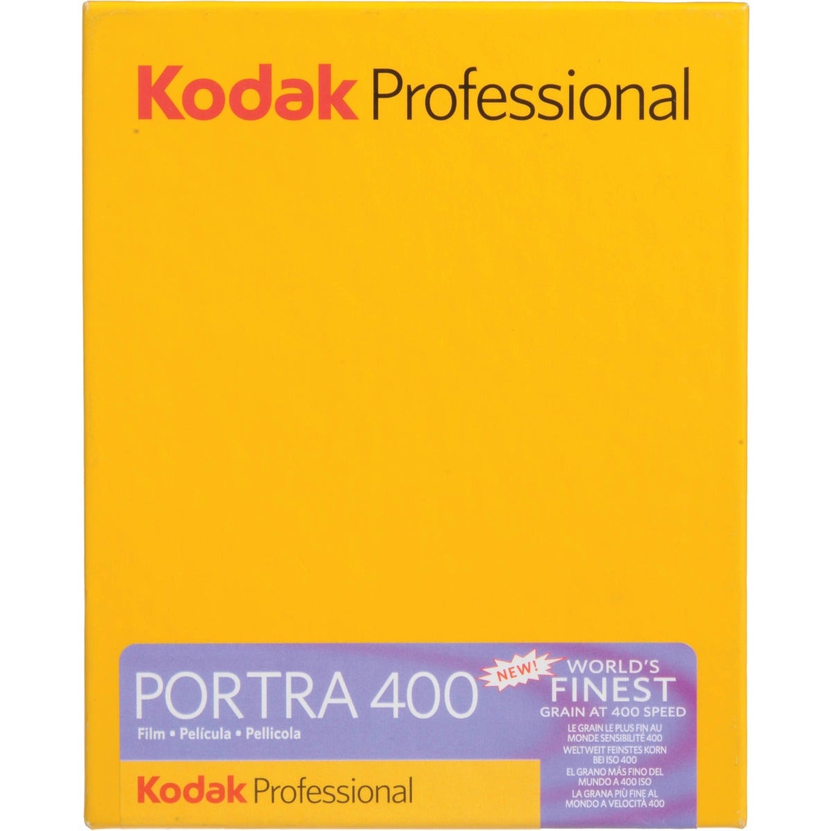 Kodak Portra 400 ISO Professional 4 x 5 inch sheet film, 10 sheets
