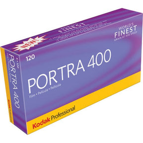 Kodak Portra 400 ISO 120 roll colour negative film, 5 pack