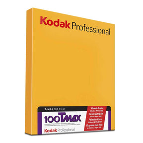 Kodak T-Max 100 ISO Professional 4 x 5 inch sheet film, 10 sheets