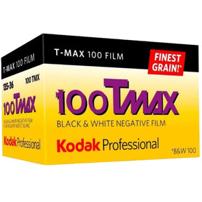 Kodak TMAX 100 ISO Professional 35mm 36 exposure black and white negative film