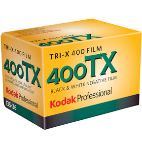 Kodak Tri-X Pan 400 ISO 35mm 36 exposure black and white negative film