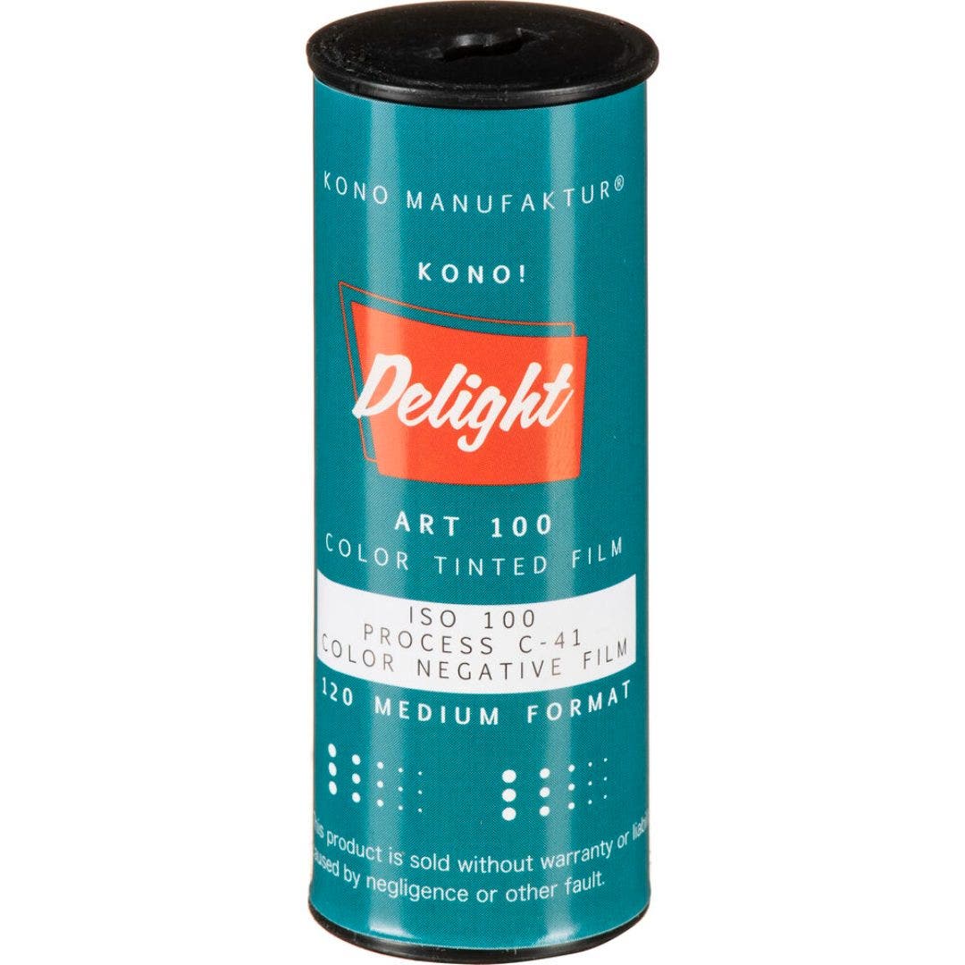 Kono Art 100 ISO 120 medium format colour negative photo film, 12 exposures