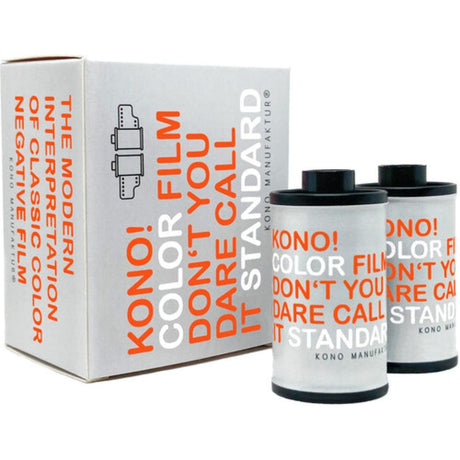 Kono Color 200-400 ISO 35mm colour negative photo film, pack of 2