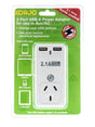 Korjo 2 port USB power adaptor, Aus