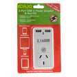 Korjo 2 Port USB Power Adaptor for USA and Australia