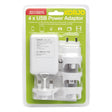 Korjo 4 Port USB Adapter for worldwide travel