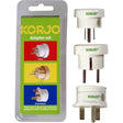 Korjo adapter set for Europe, Great Britain and USA