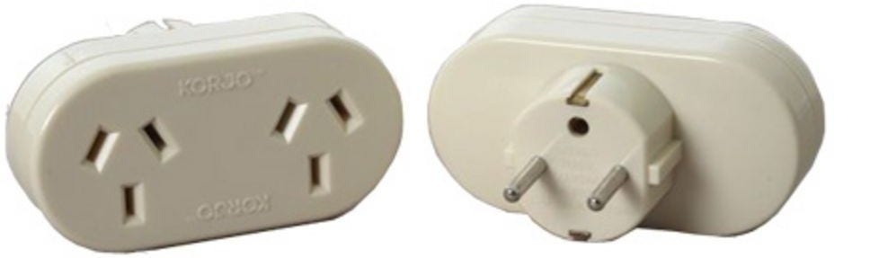 Korjo double adaptor for Europe