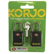 Korjo TSA Keyed Locks with indicator, 2 pack