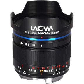 Laowa 14mm f/4 FF RL Zero-D lens, Leica M, black