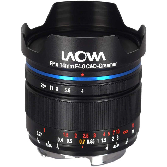 Laowa 14mm f/4 FF RL Zero-D lens, Leica M, silver