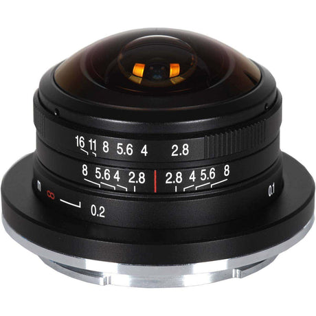 Laowa 4mm f/2.8 circular fisheye lens for Fujifilm X mount.