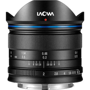 Laowa 7.5mm f/2 Lightweight Lens in black, MFT mount