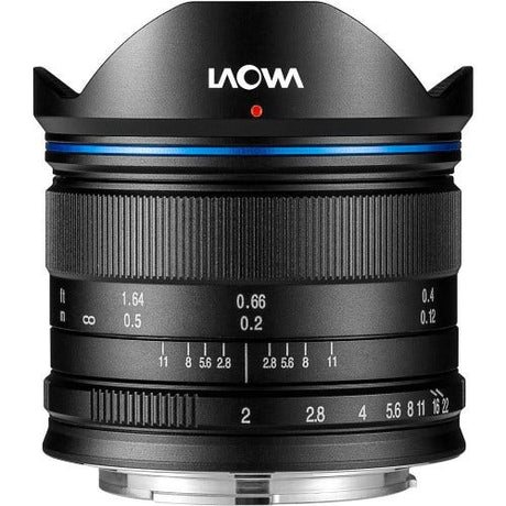 Laowa 7.5mm f/2 Lightweight Lens in black, MFT mount