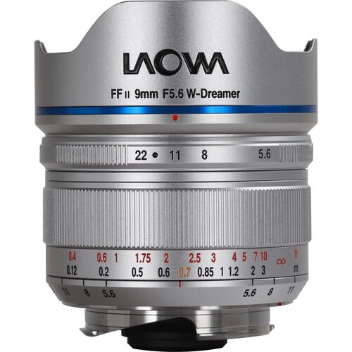 Laowa 9mm f/5.6 FF RL W-Dreamer lens, Leica-M mount, Silver