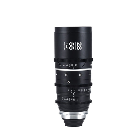 Laowa Nanomorph Zoom 28-55mm T2.9 S35 lens in silver, PL mount