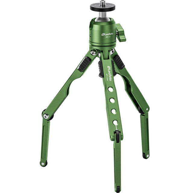 Leofoto MT-03 mini table top tripod with MBH-20 ball head, green