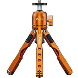 Leofoto MT-03 Mini Table Top 2 Section Tripod with MBH-20 Ball Head – Orange - additional product view